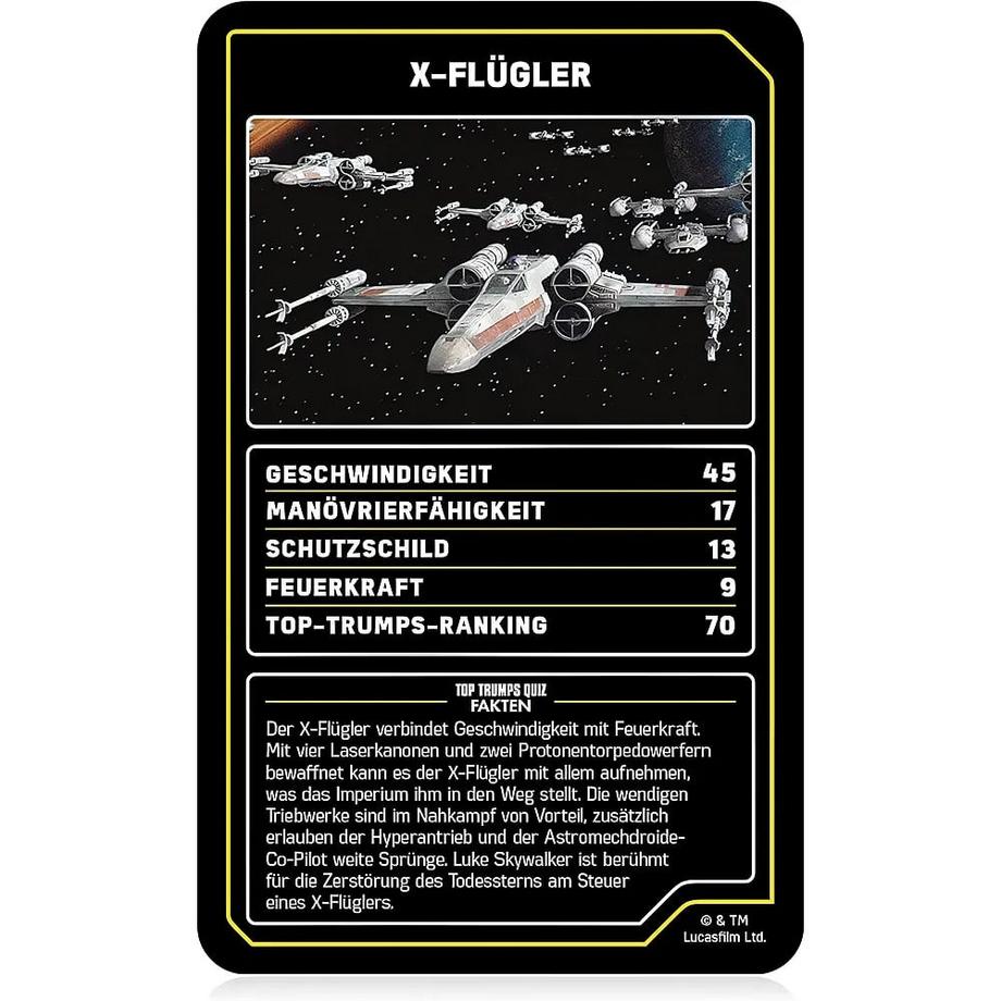 Winning Moves  Star Wars Raumschiffe Kartenspiel 