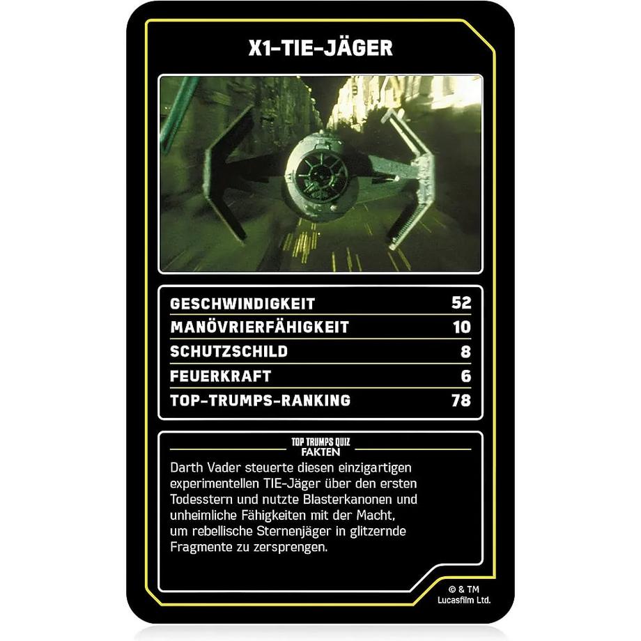 Winning Moves  Star Wars Raumschiffe Kartenspiel 