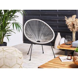 Beliani Set bistrot en Rattan sintetico Boho ACAPULCO II  