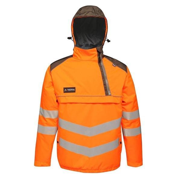 Image of Hi Vis Warnjacke, Reflektierende Details, Neonfarben Unisex Orange 3XL