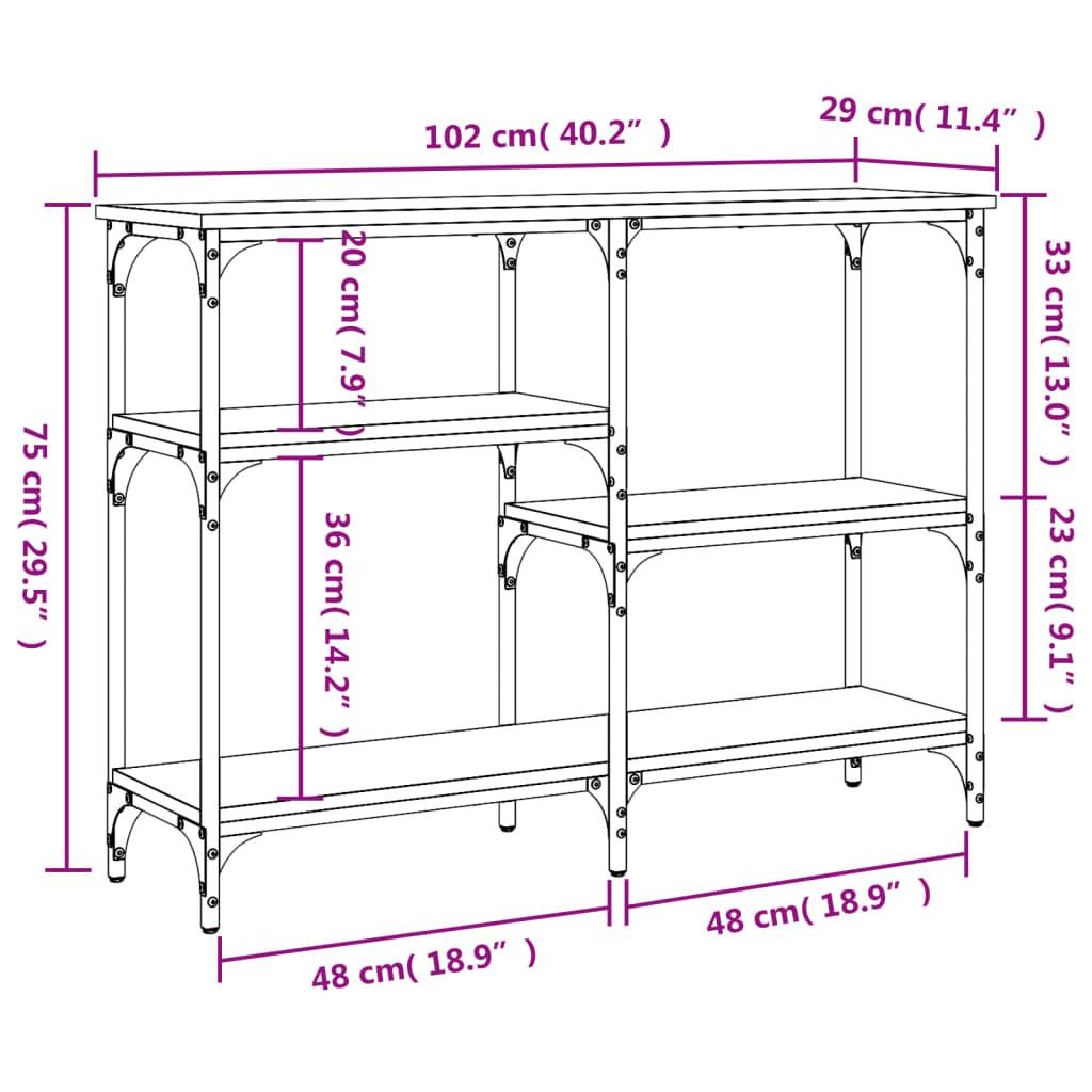 VidaXL Table console bois d'ingénierie  