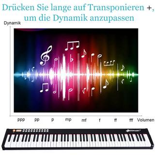 Northix  88-tasten Digitales Piano Keyboard elektronisches Klavier Keyboard Tragetasche 