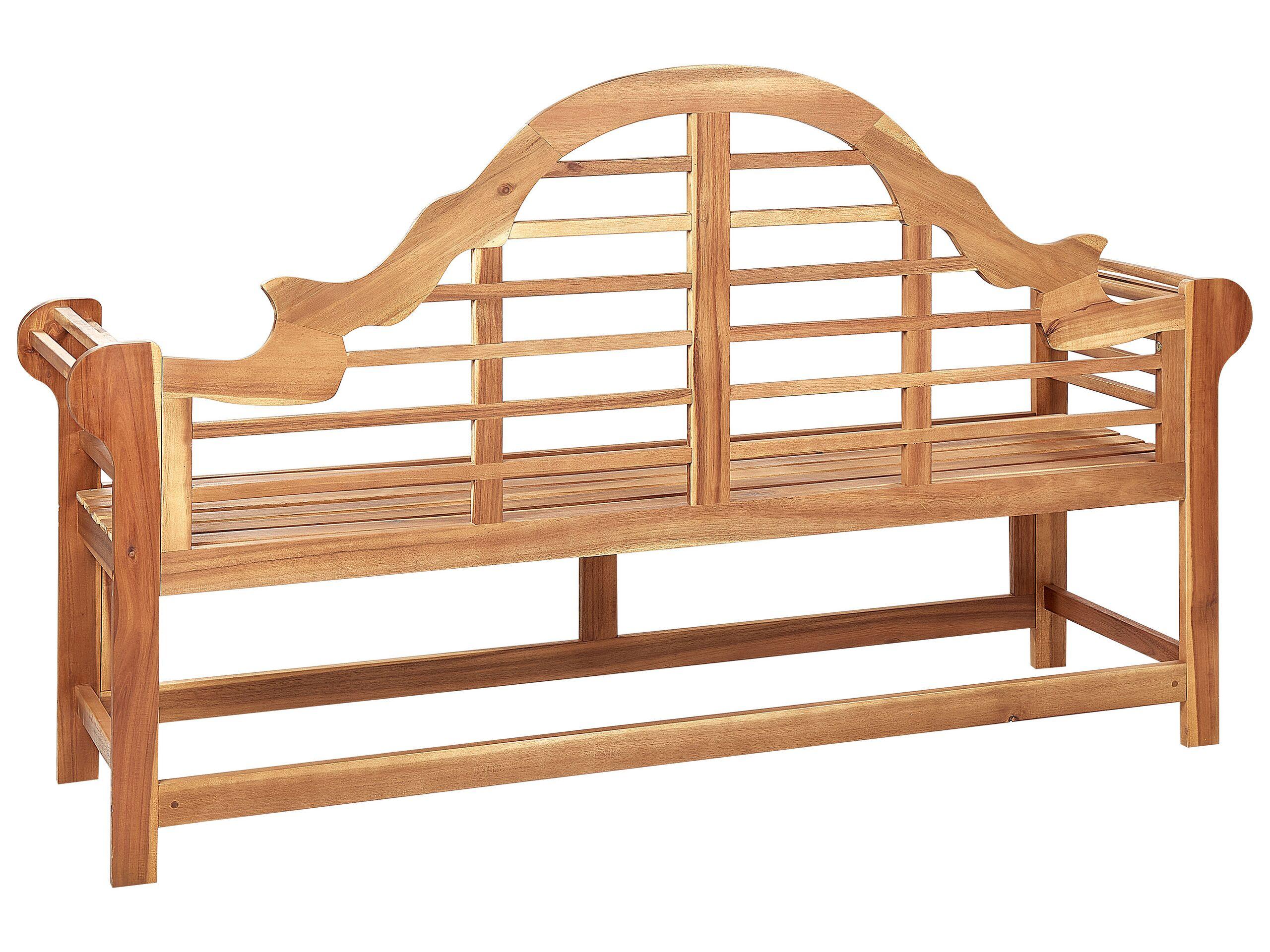 Beliani Banc de jardin en Acacia Rustique MARLBORO  