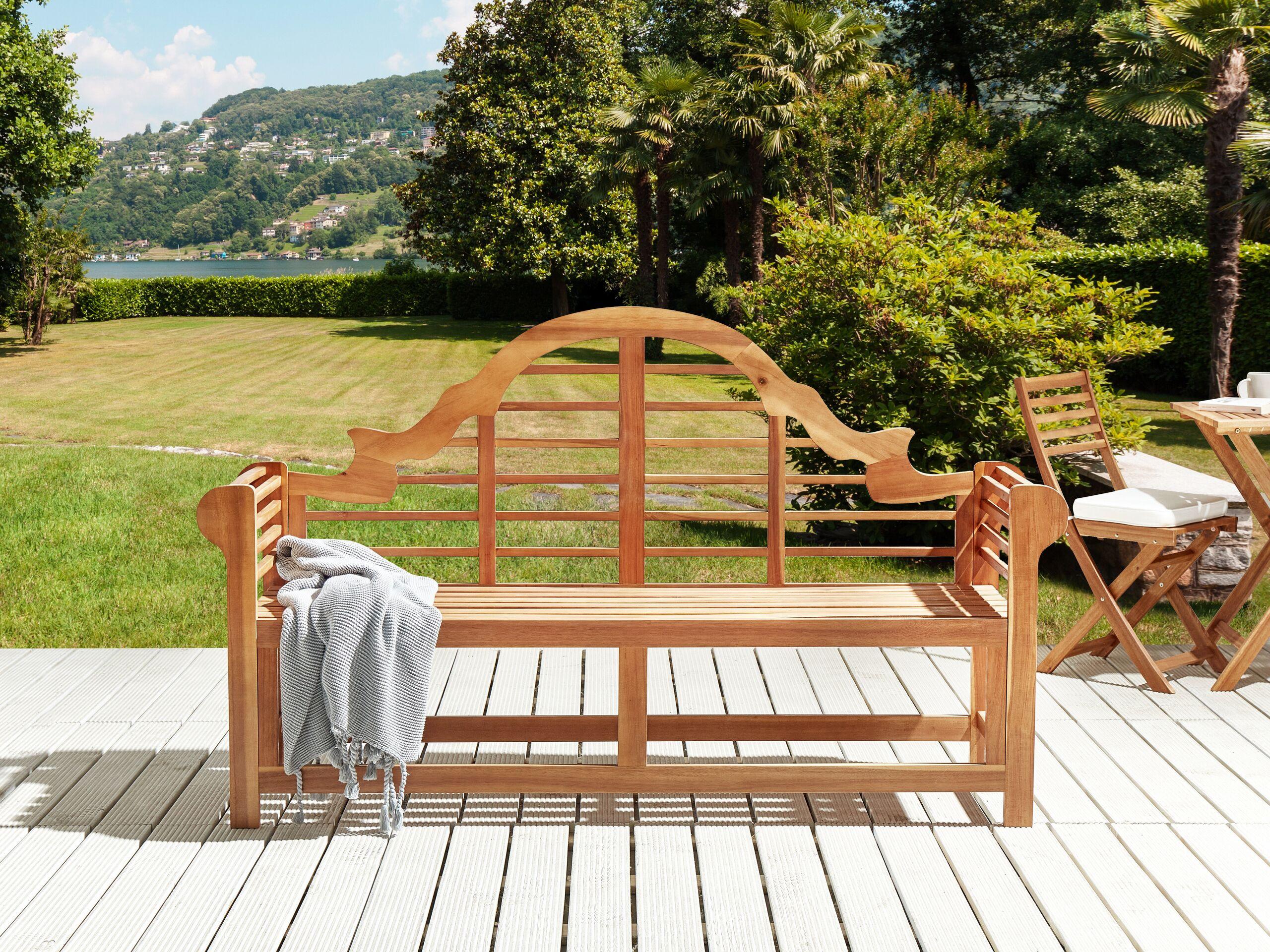 Beliani Banc de jardin en Acacia Rustique MARLBORO  