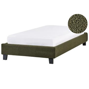 Lit sans tête de lit en Bouclé Minimaliste ROANNE