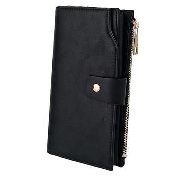 Brieftasche RFID-Blockierung Große Kapazität Vegan Leder Clutch Wallet 21 Card Slots Holder Organizer