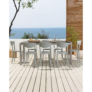 Beliani Lot de 8 chaises de salle à manger en Matière synthétique Moderne VIESTE  