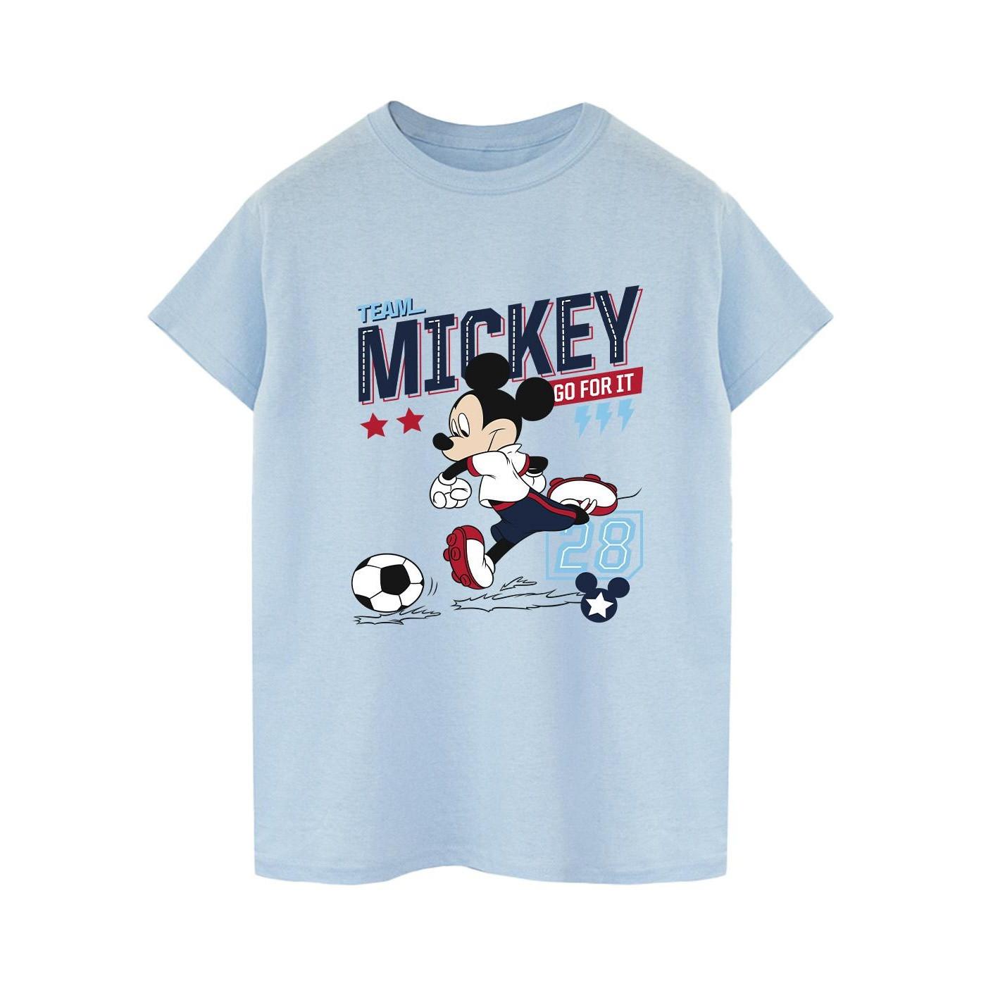 Image of Mickey Mouse Team Mickey Football Tshirt Herren Blau L