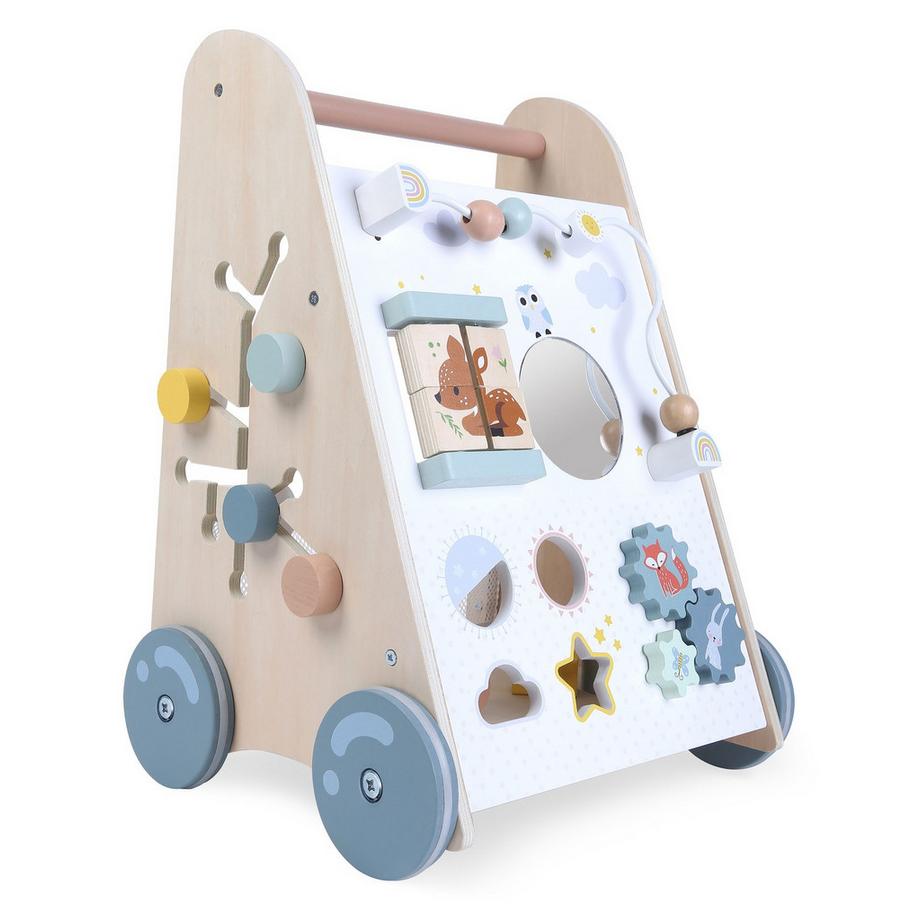 MST  Trotteur éducatif en bois avec éléments mobiles, ECOTOYS 