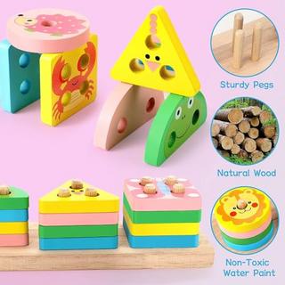 Activity-board  Holzpuzzle, Holzspielzeug, Entwicklungsspielzeug, Babyspielzeug aus Holz 