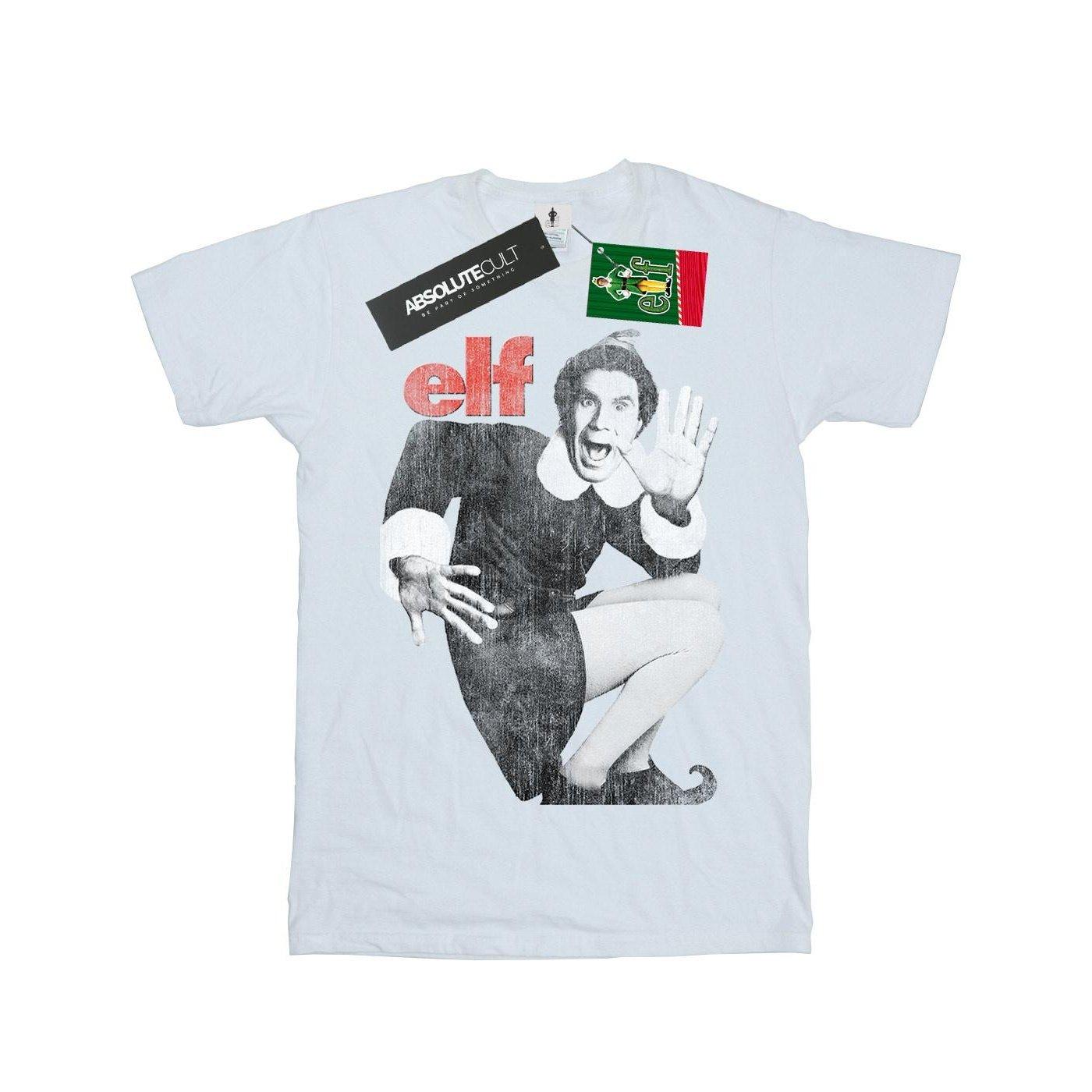 Image of Mono Distressed Poster Tshirt Mädchen Weiss 116