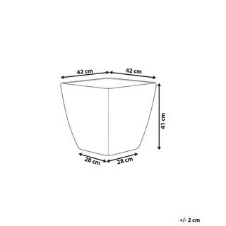 Beliani Blumenkübel aus Steingemisch Modern ASTRAS  