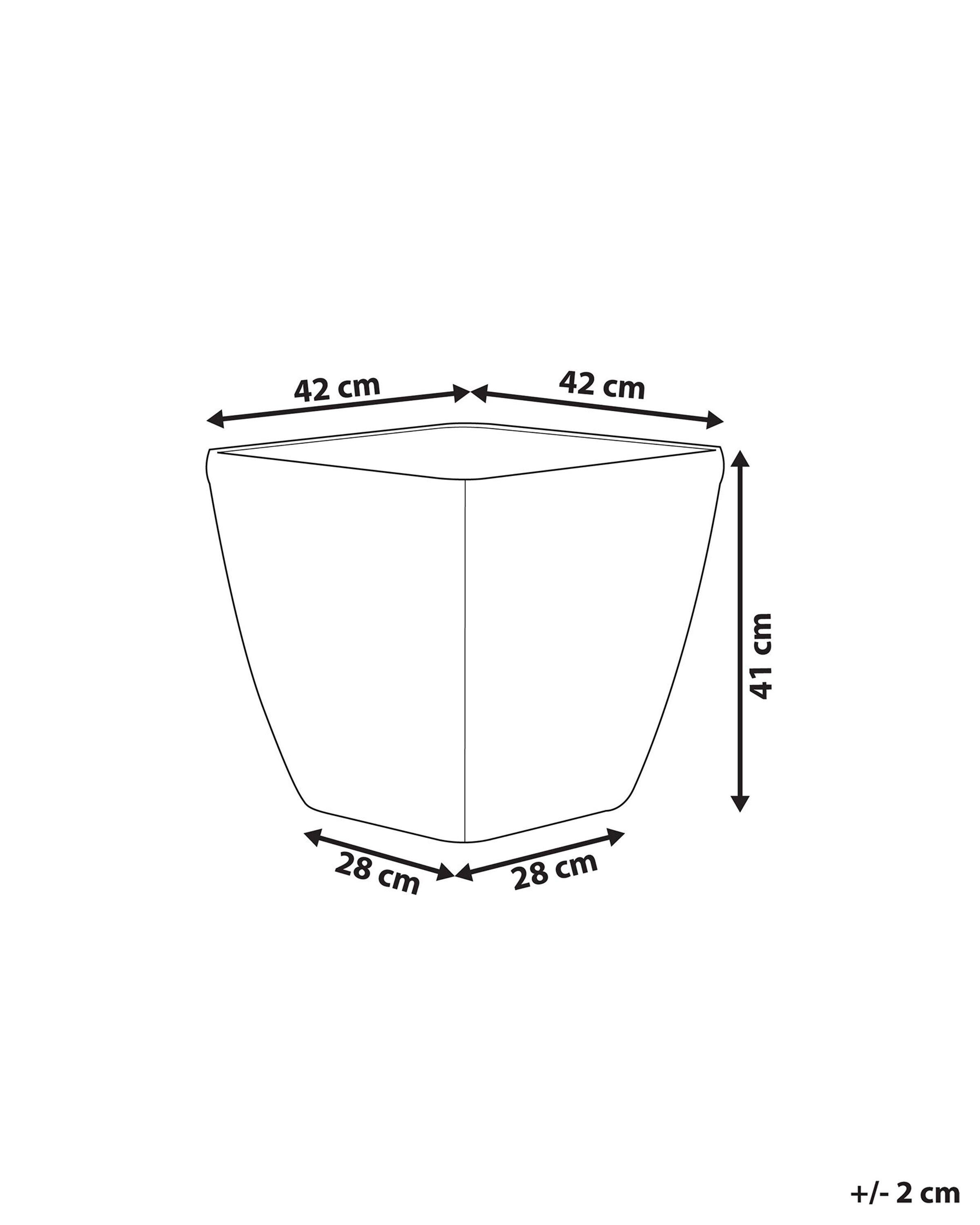 Beliani Cache-pot en Mélange de pierre Moderne ASTRAS  