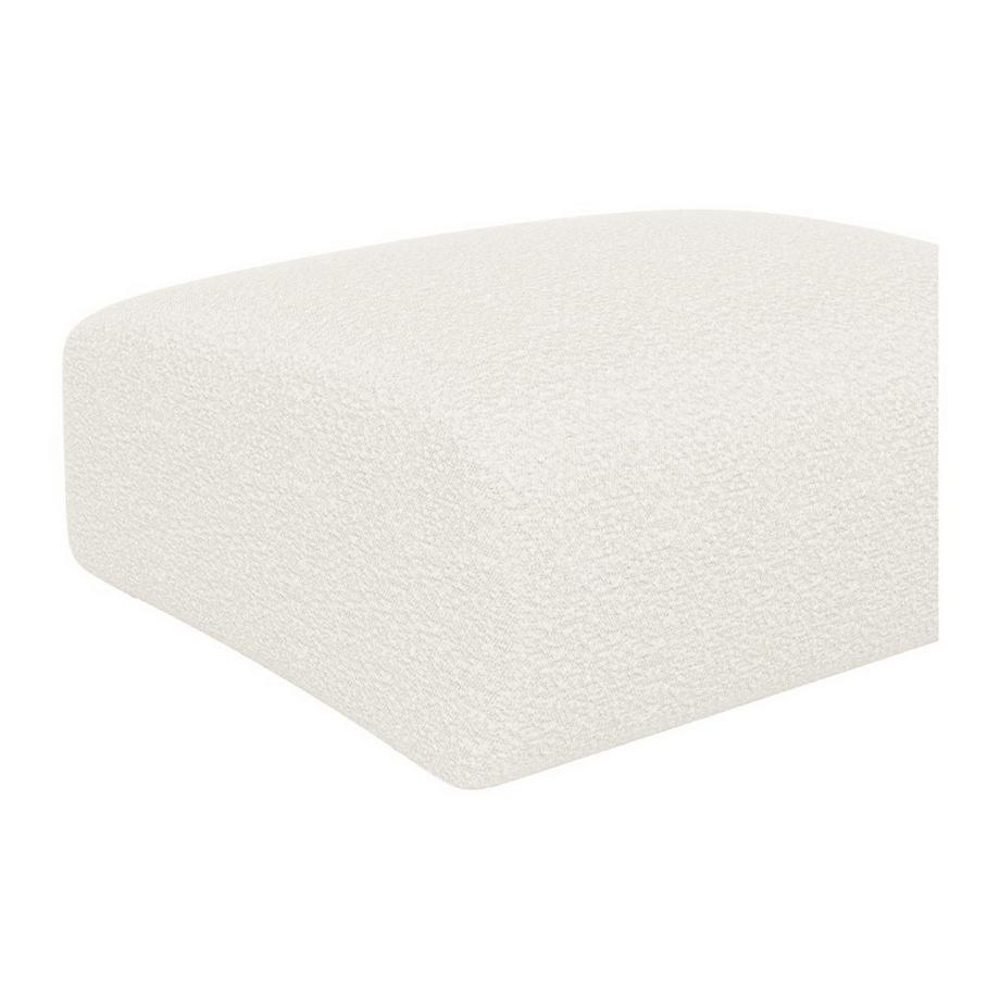 Maison Céphy Pouf en tissu bouclette blanc POGNI de Maison Céphy  