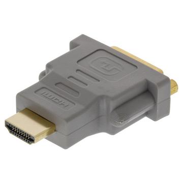 Adaptateur HDMI haute vitesse Connecteur HDMI - DVI-D 24+1p femelle Gris