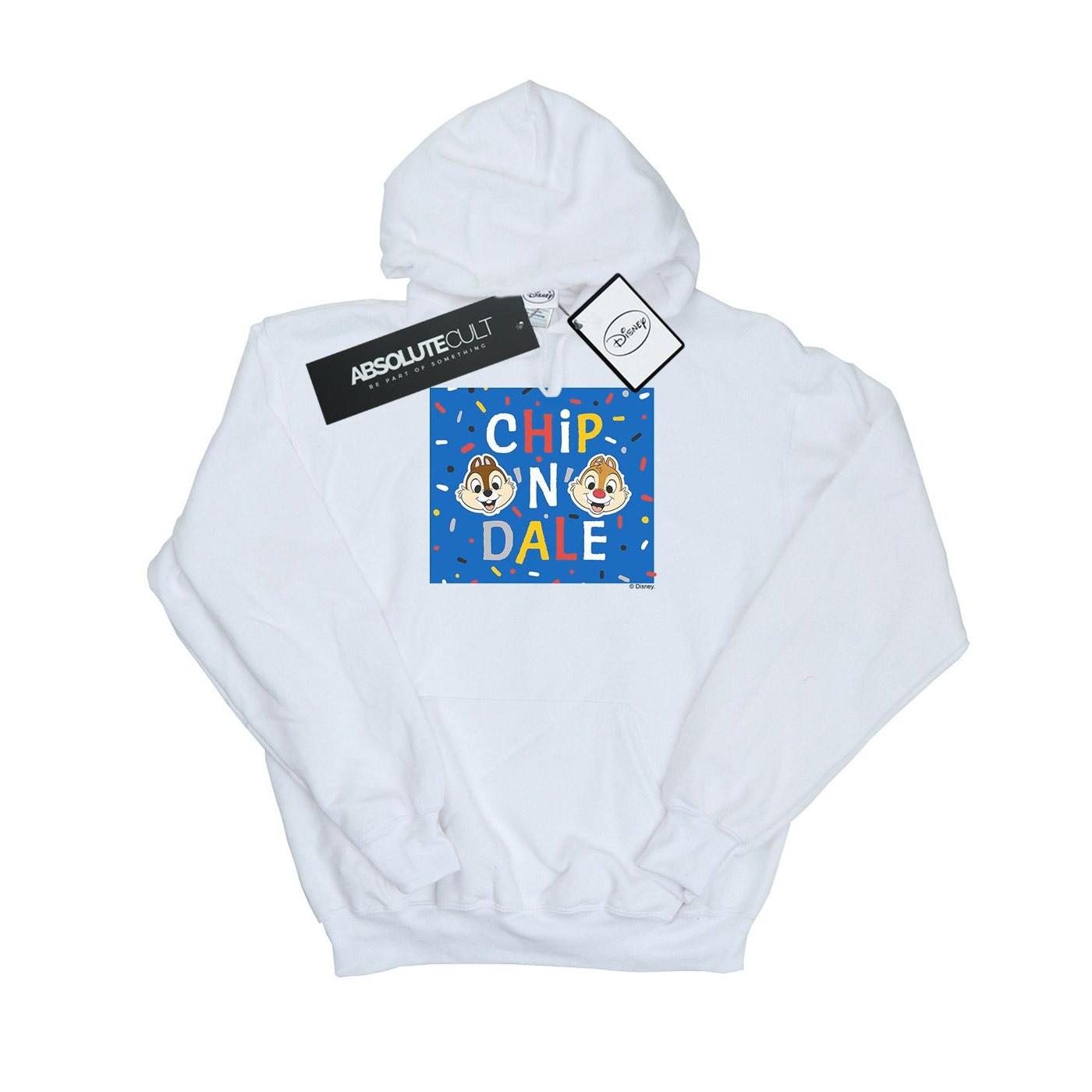 Image of Chip N Dale Blue Frame Kapuzenpullover Damen Weiss XXL