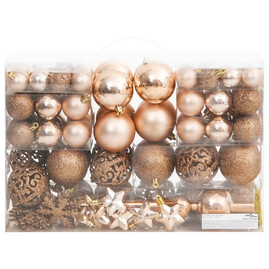 VidaXL Weihnachtskugel set styropor  