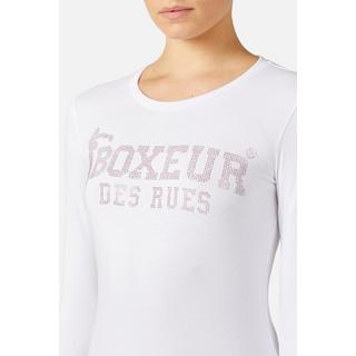 BOXEUR DES RUES  T-Shirt mit Strass-Logo 