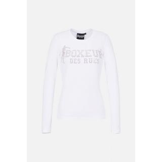 BOXEUR DES RUES  T-Shirt mit Strass-Logo 