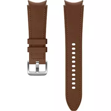 Leder-Hybridarmband für  Galaxy Watch 4 Classic 130 mm M/L Camel