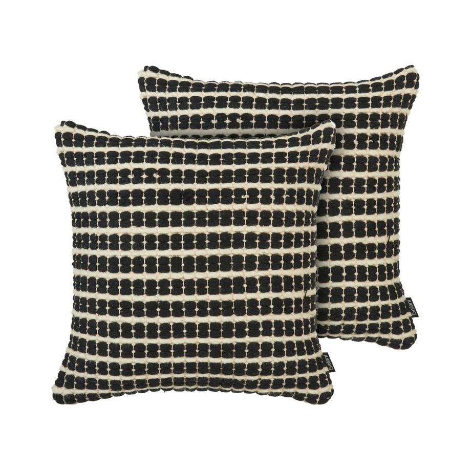 Beliani Dekokissen 2er Set aus Baumwolle Modern YONCALI  