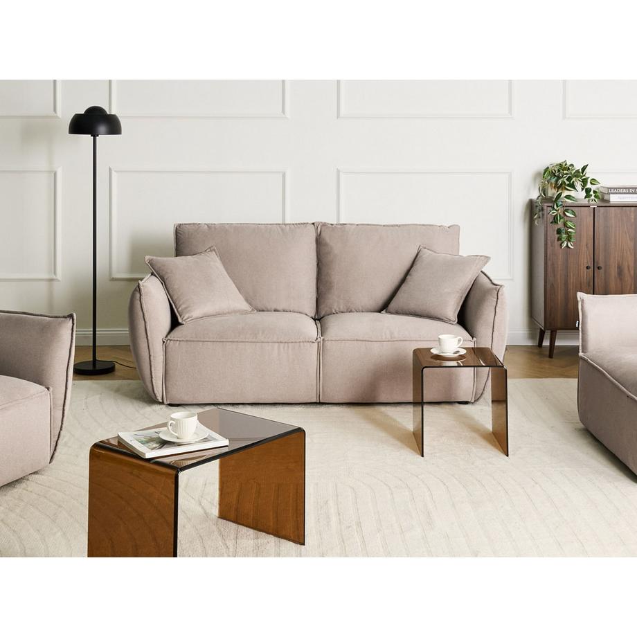 Beliani 3 Sitzer Sofa aus Stoff  KUNES  