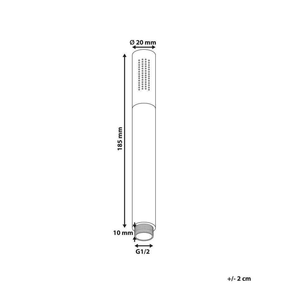 Beliani Pommeau de douche en Laiton Minimaliste MARFAU  