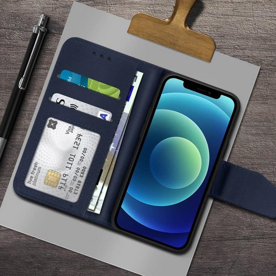 Avizar  Apple iPhone 12 Mini - Leder Etui 