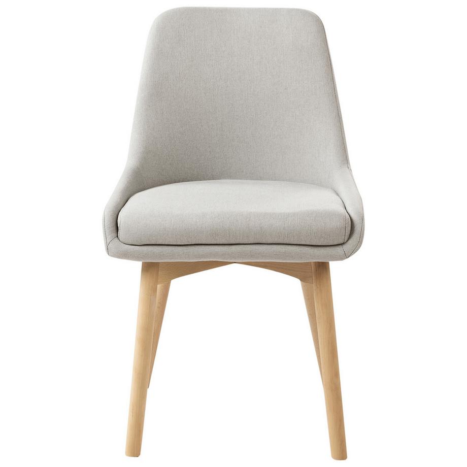 Beliani Esszimmerstuhl 2er Set aus Stoff Minimalistisch MELFORT  