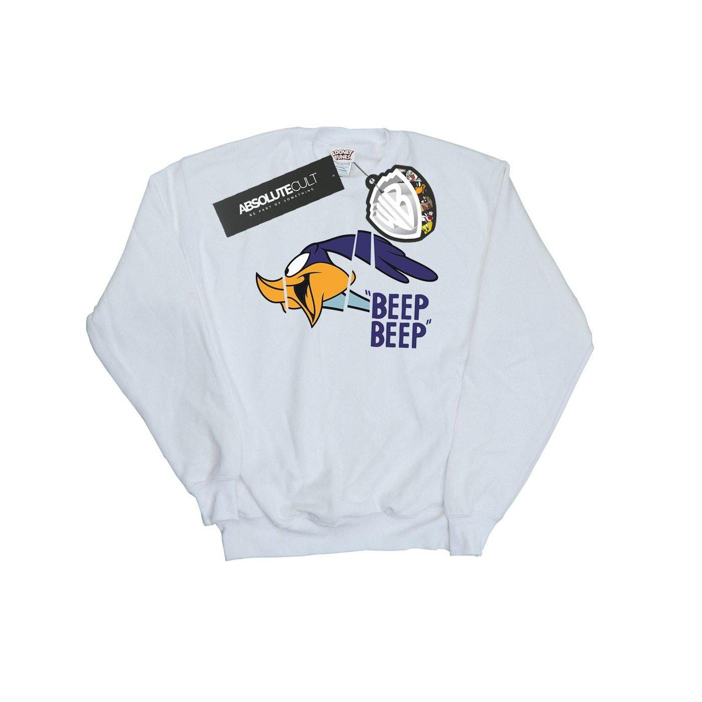 Image of Beep Beep Sweatshirt Herren Weiss XL