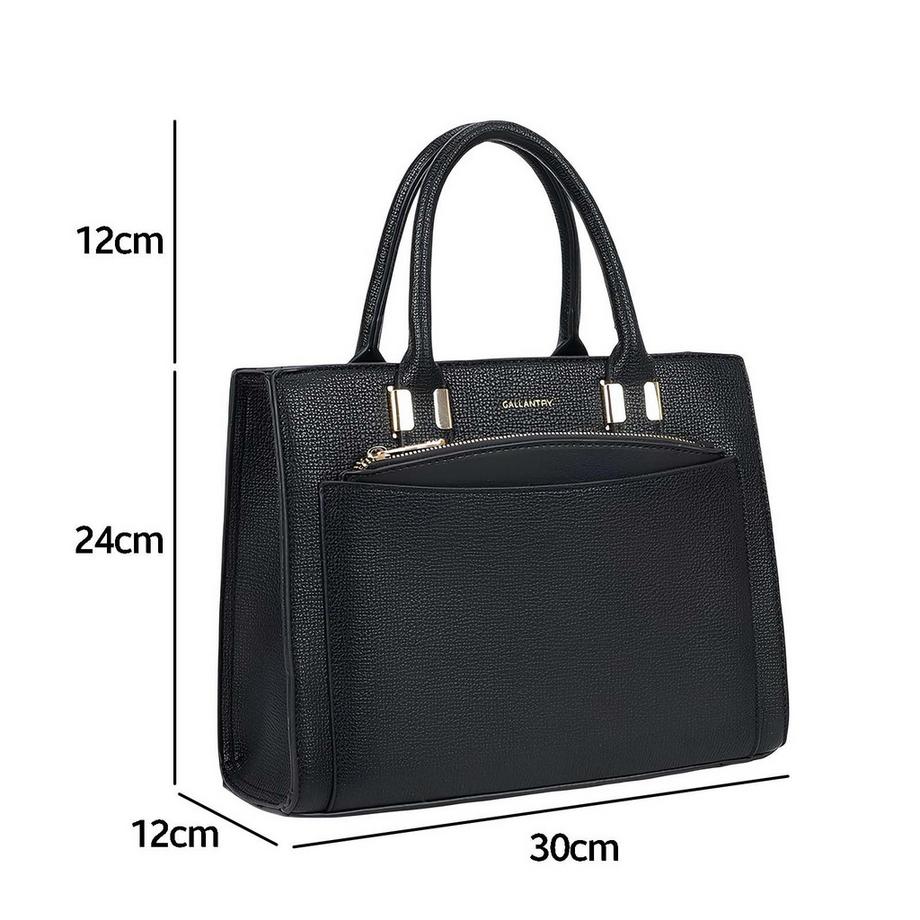 Gallantry Sac à Main Structuré avec Poche Zippée Avant  