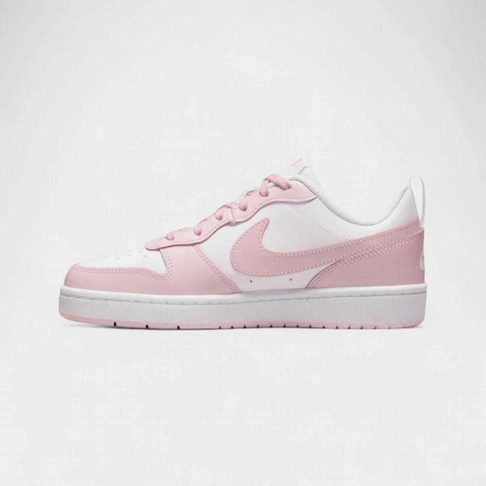 NIKE  Court Borough Low 2 - White Pink Foam (GS) 