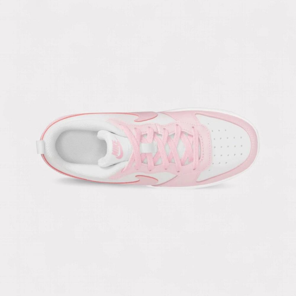 NIKE  Court Borough Low 2 - White Pink Foam (GS) 