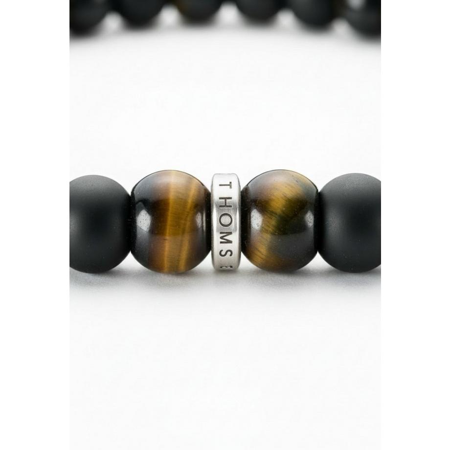 Thomas Sabo  Armband   Obsidian und Tigerauge Perlen 