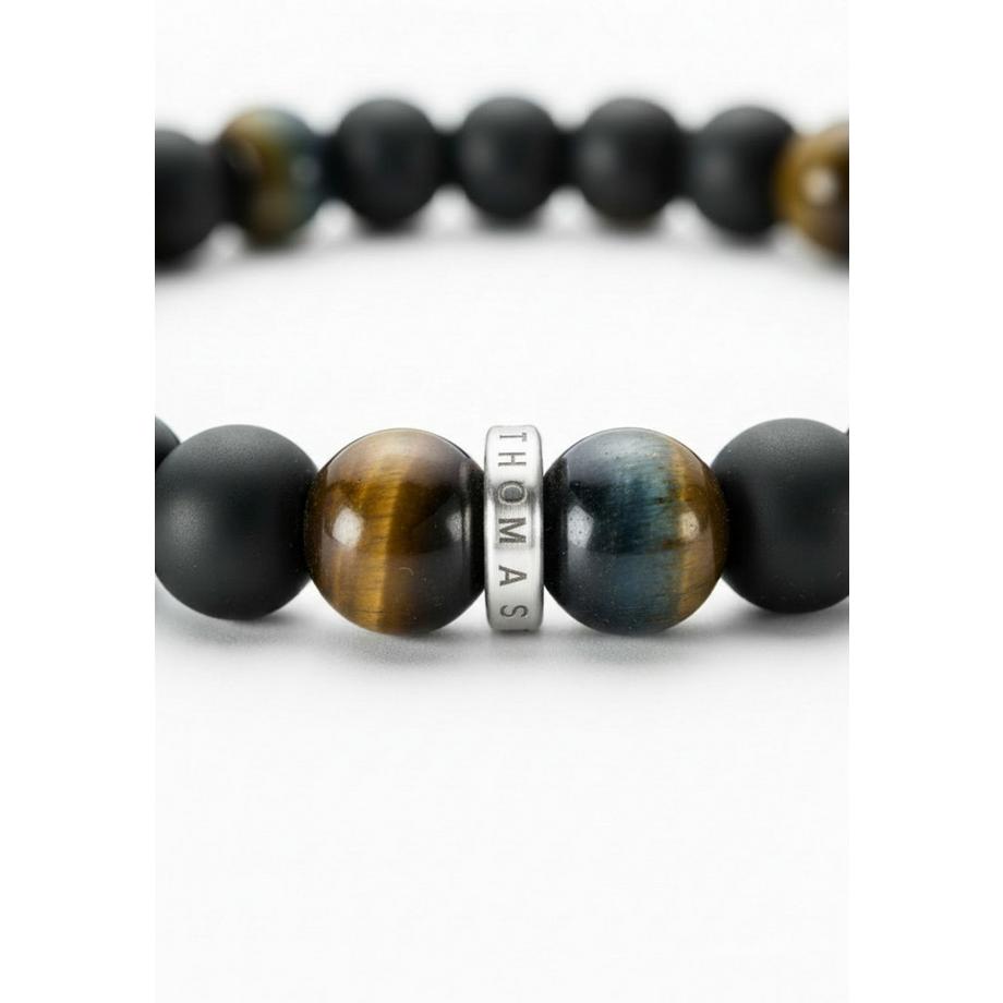 Thomas Sabo  Armband   Obsidian und Tigerauge Perlen 