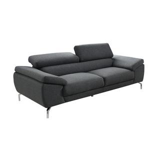 Vente-unique Sofa 3Sitzer Stoff GRETEL  