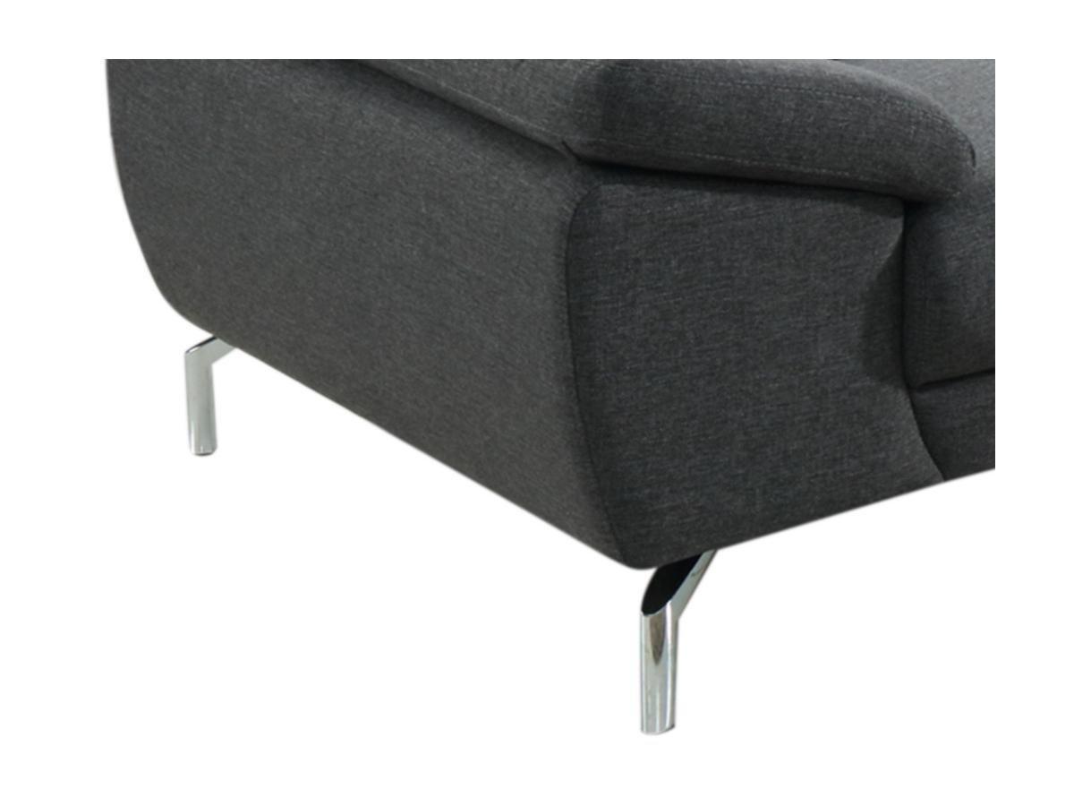 Vente-unique Sofa 3Sitzer Stoff GRETEL  