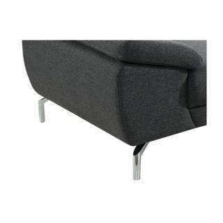 Vente-unique Sofa 3Sitzer Stoff GRETEL  