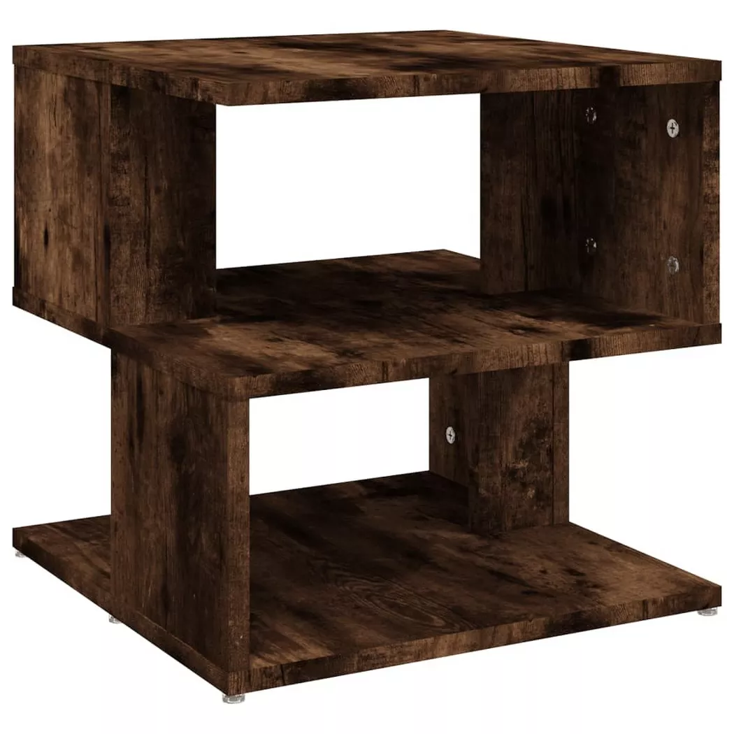 Table d appoint Chêne fumé 40x40x40 cm Bois d ingénierie