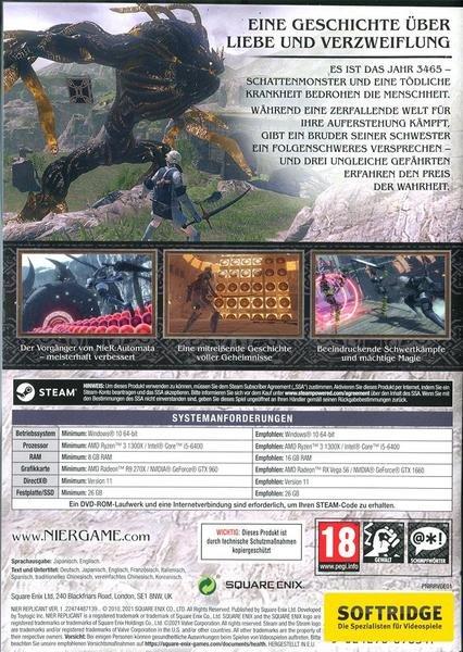 Square-Enix  Square Enix NieR Replicant ver.1.22474487139... Standard Allemand, Anglais PC 