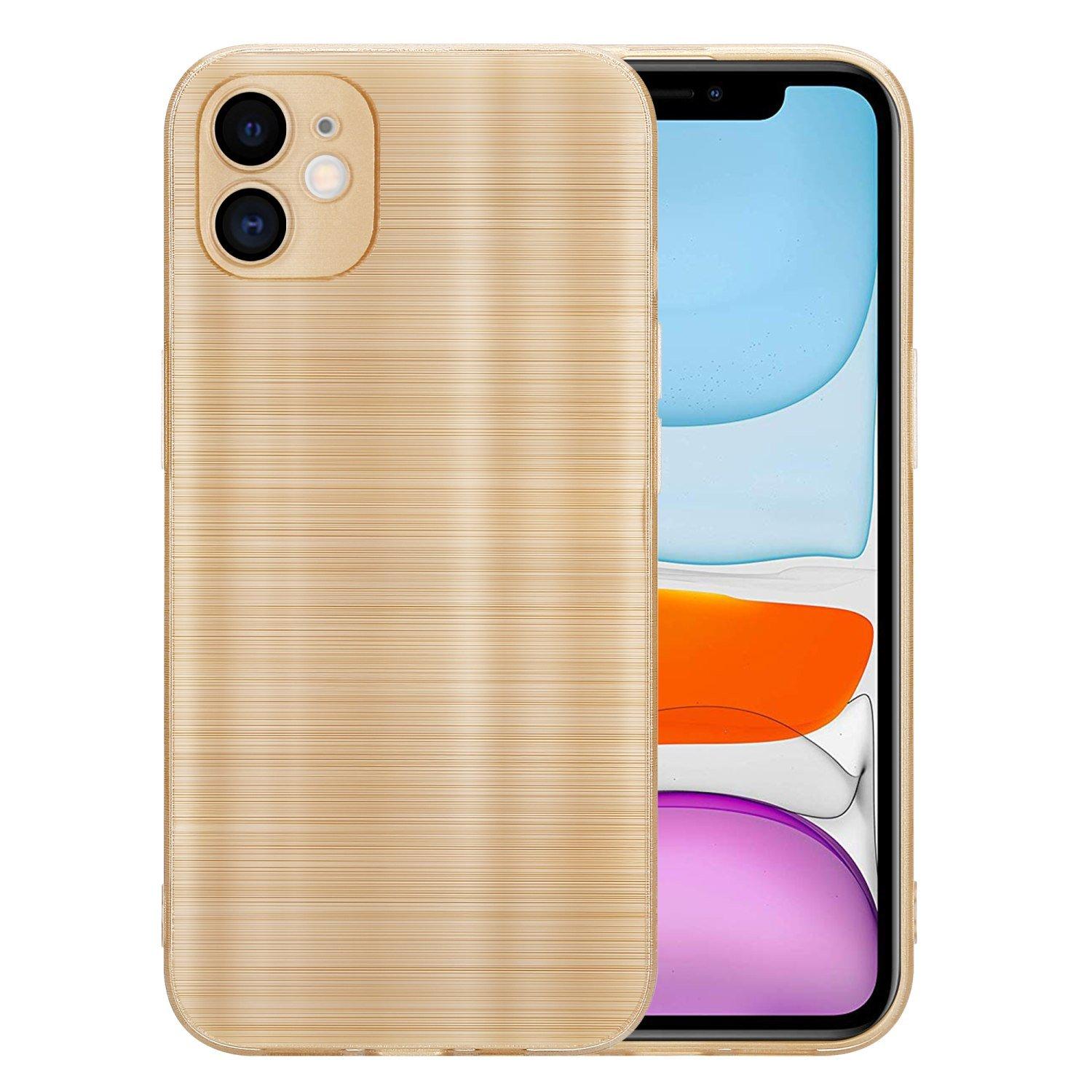 Cadorabo  Housse compatible avec Apple iPhone 11 - Coque de protection en silicone TPU flexible au design brossé 