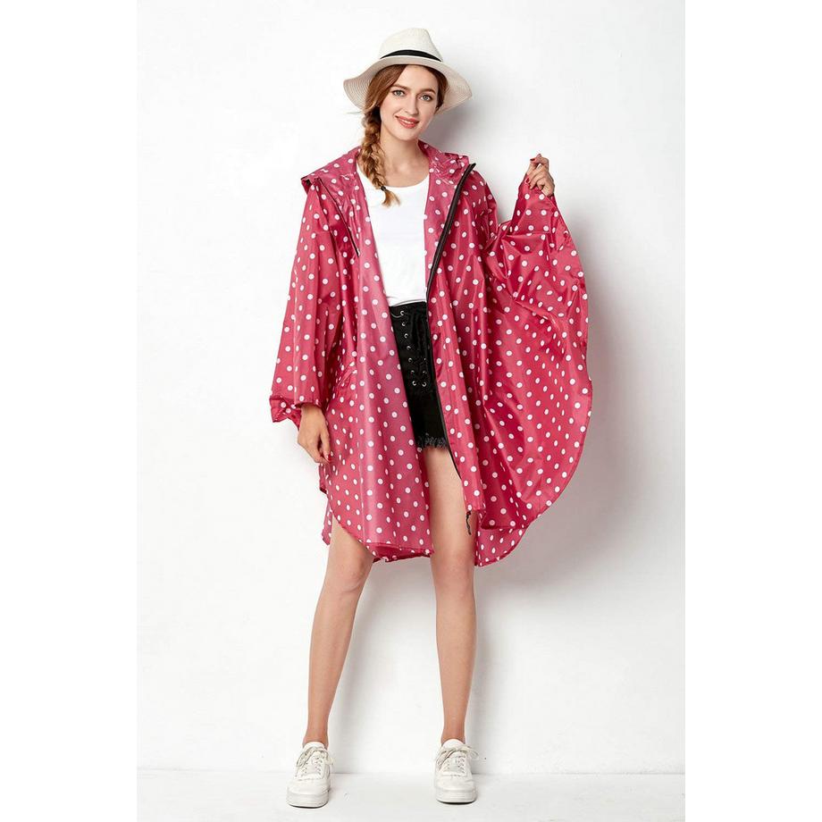 Alopini Poncho Antipioggia Impermeabile Unisex con Cappuccio  