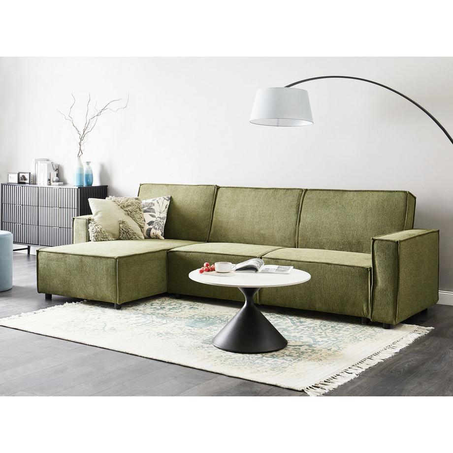 Beliani Ecksofa aus Stoff  ROMEDAL II  