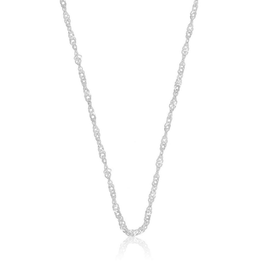 Collier Singapur Weissgold 750, 2.4mm, 40cm