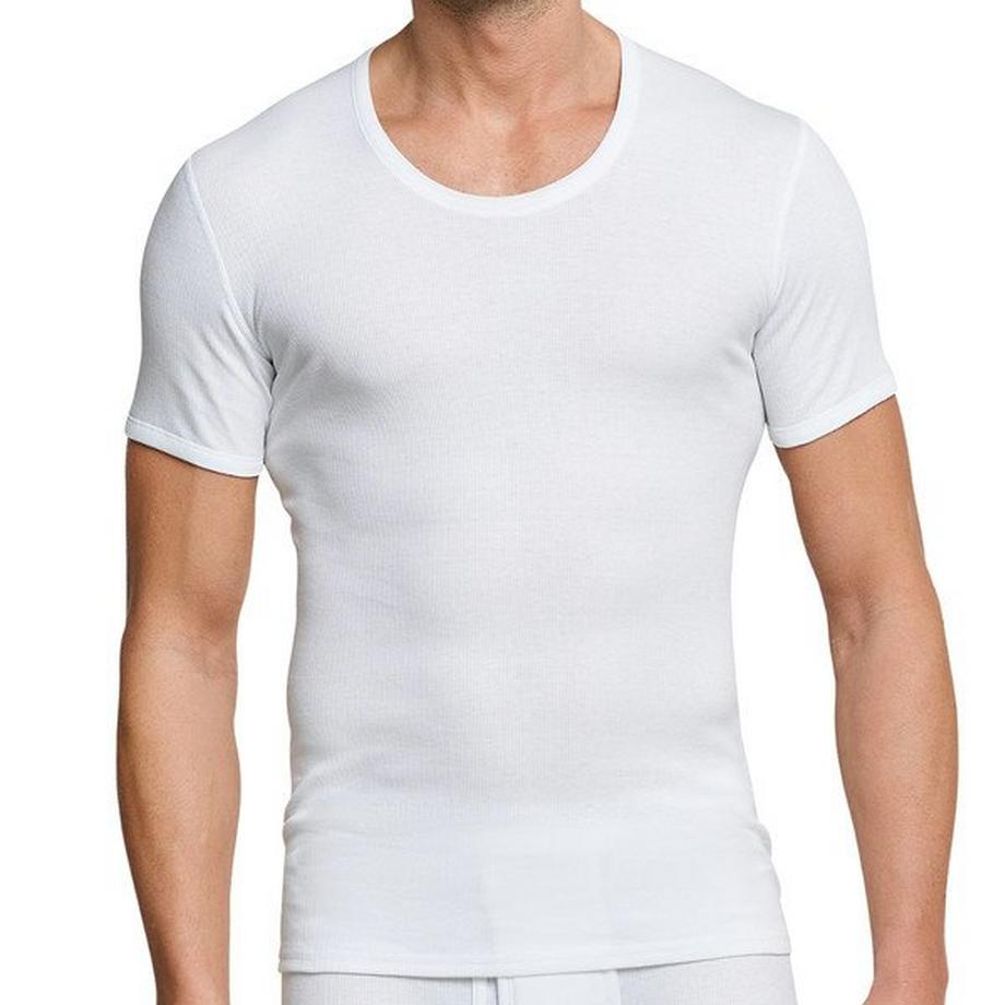 Schiesser Cotton Essentials Maglietta a Costine Doppie Confezione da 3  