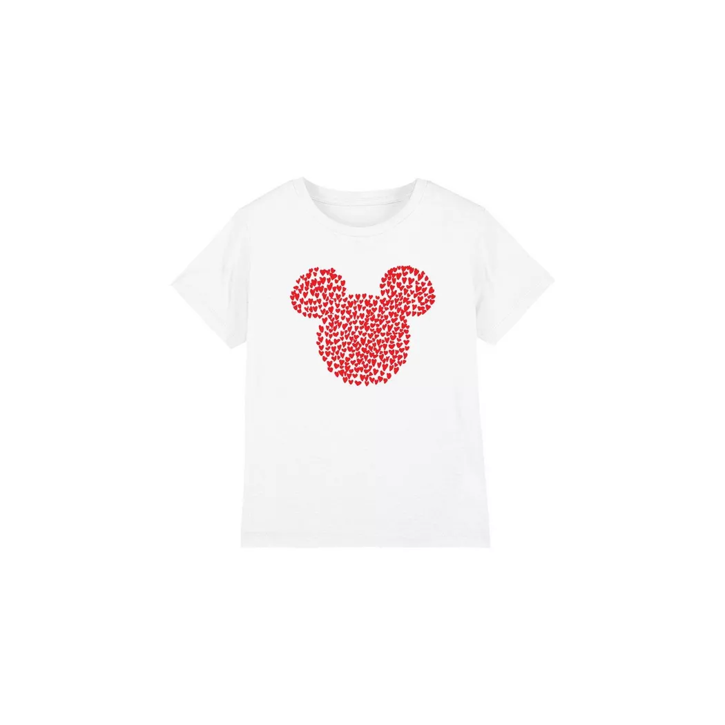 Disney - TShirt Valentinstag, 128, Weiss