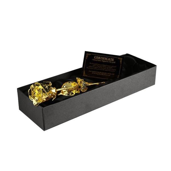 Mikamax Rose l'Infini Plaquée or Dans une Boîte Cadeau  