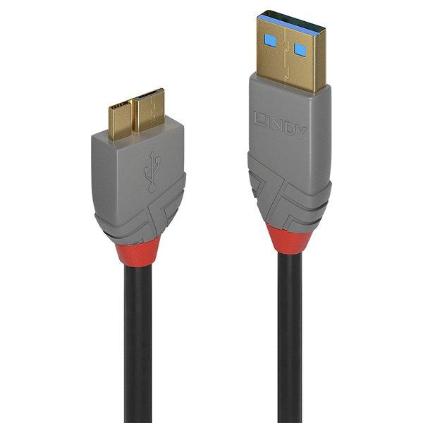 Image of 36765 USB Kabel 0,5 m USB 3.2 Gen 1 (3.1 Gen 1) USB A Micro-USB B Schwarz