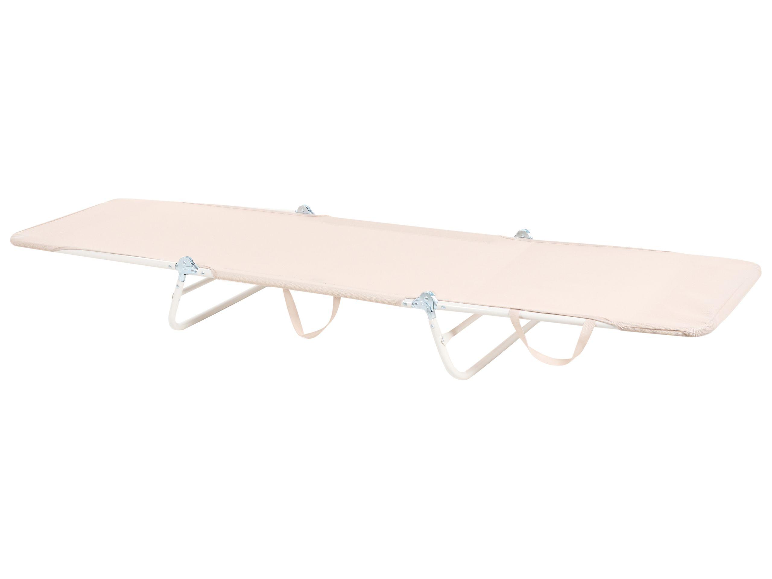 Beliani Lettino Prendisole en Tessuto a rete Moderno KASTORIA  