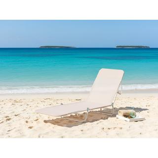 Beliani Lettino Prendisole en Tessuto a rete Moderno KASTORIA  